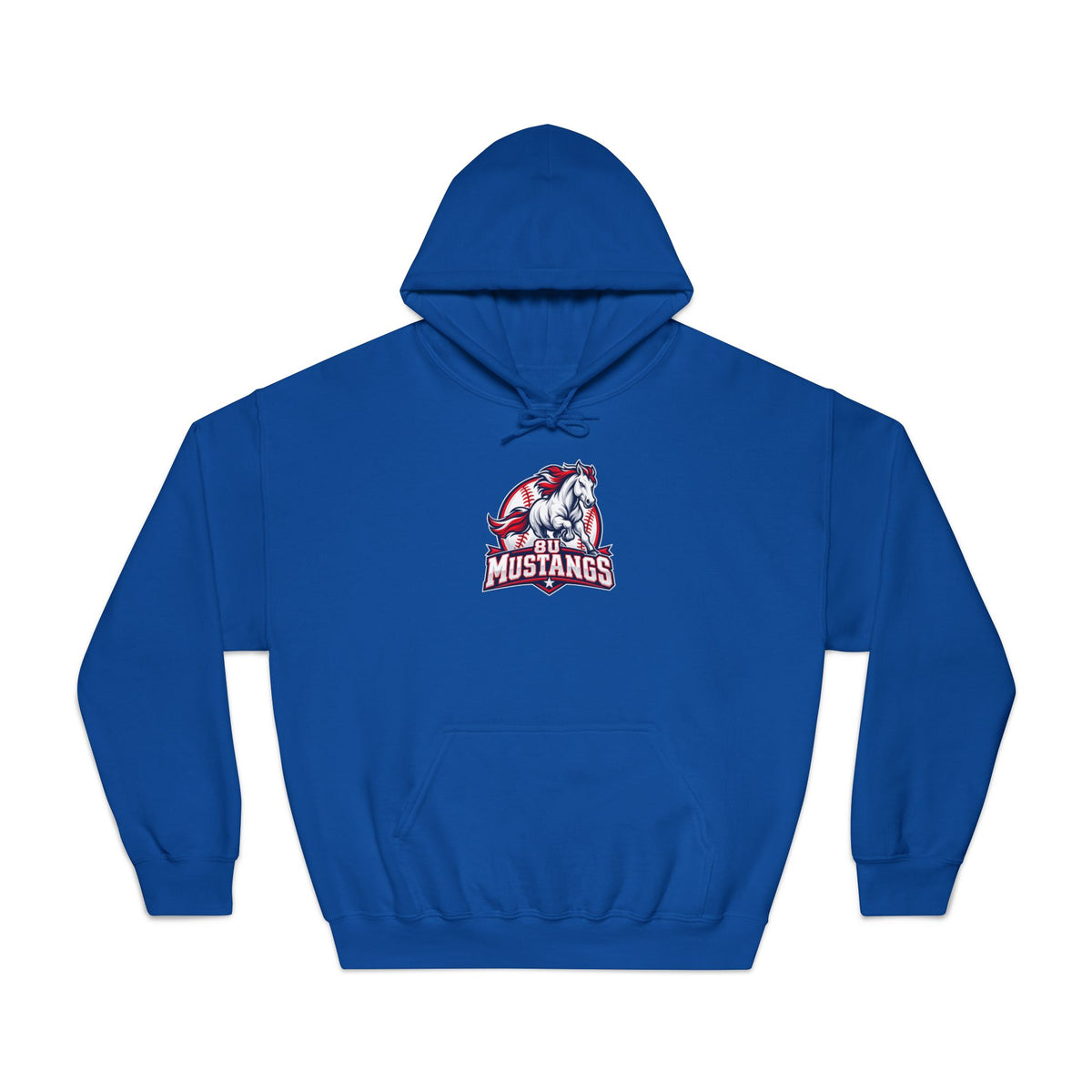 8U Mustangs - Adult Hoodie