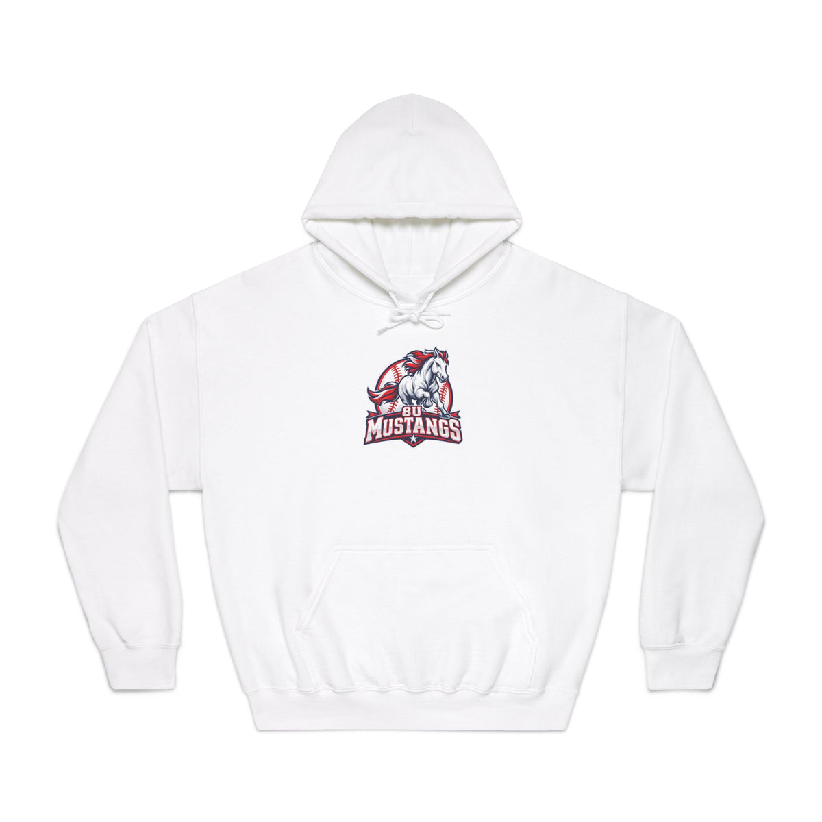 8U Mustangs - Adult Hoodie
