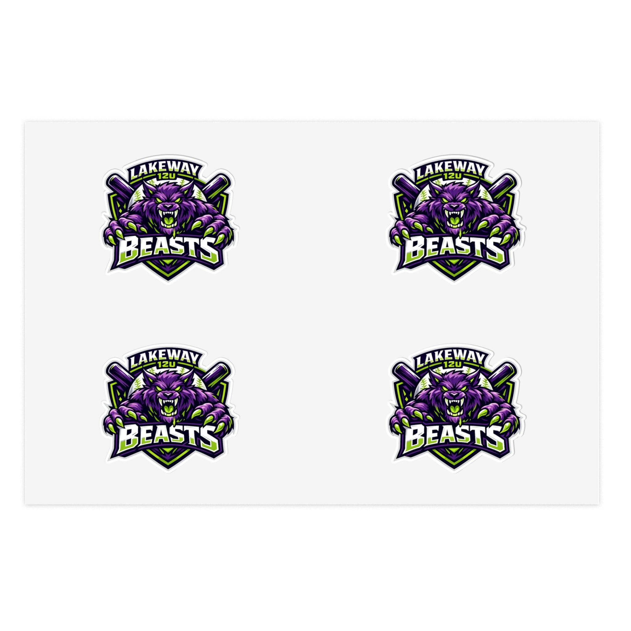 Lakeway 12u Beasts - Sticker Pack (4)
