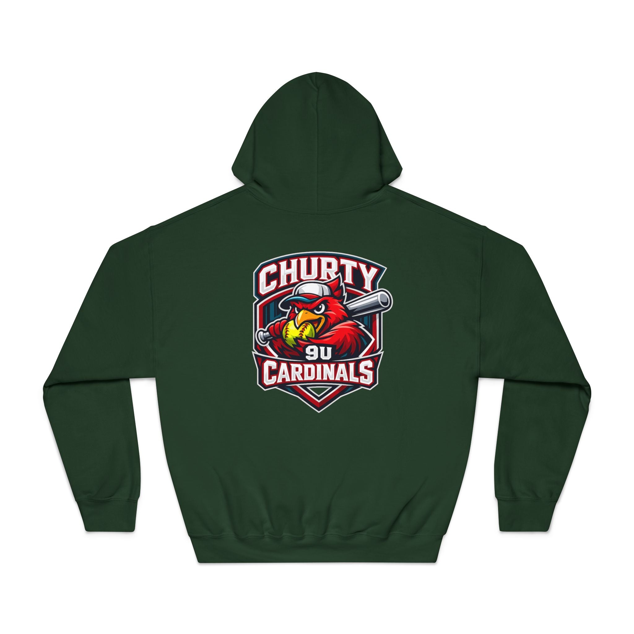 Churty 9u Cardinals - Adult Hoodie