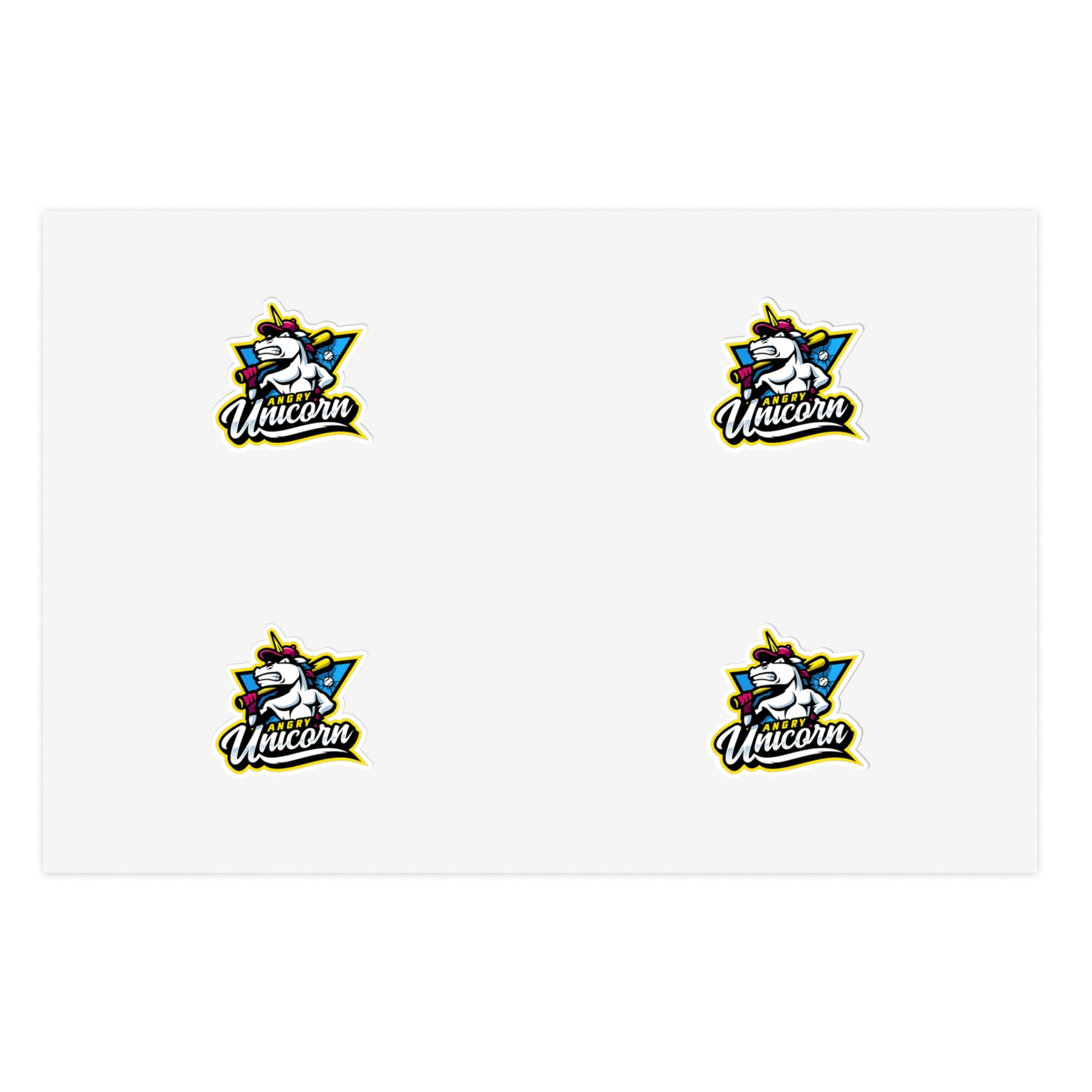 Albany 10u Angry Unicorns - Sticker Pack (4)