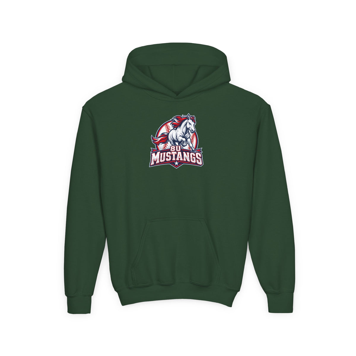8U Mustangs - Youth Hoodie