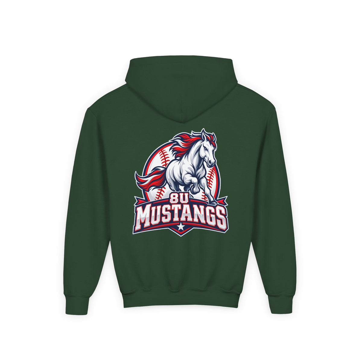 8U Mustangs - Youth Hoodie