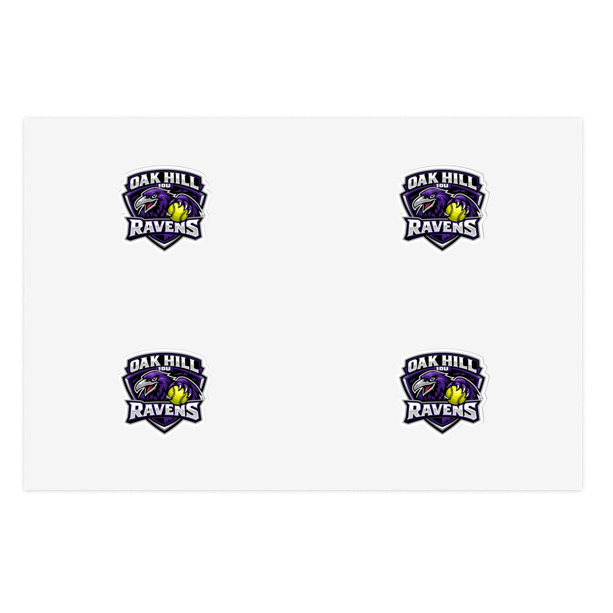 Oak Hill 10u Ravens - Sticker Pack (4)