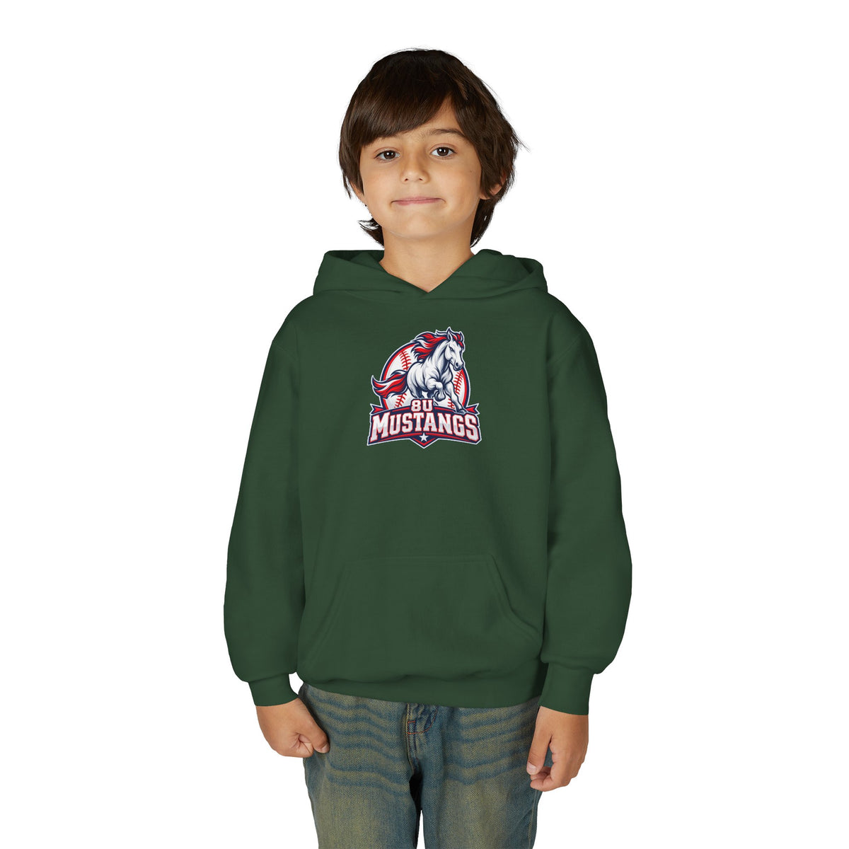 8U Mustangs - Youth Hoodie