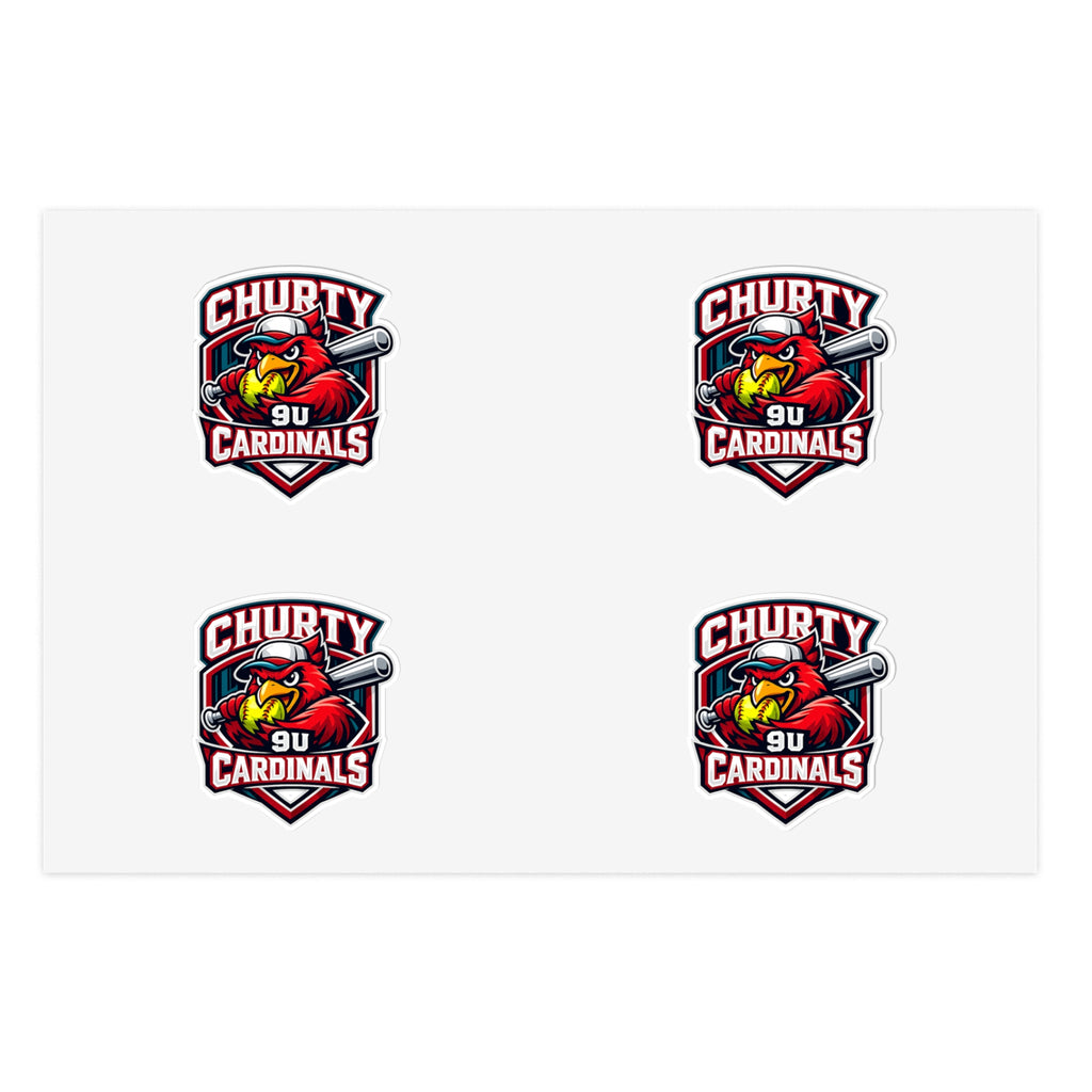Churty 9u Cardinals - Sticker Pack (4)