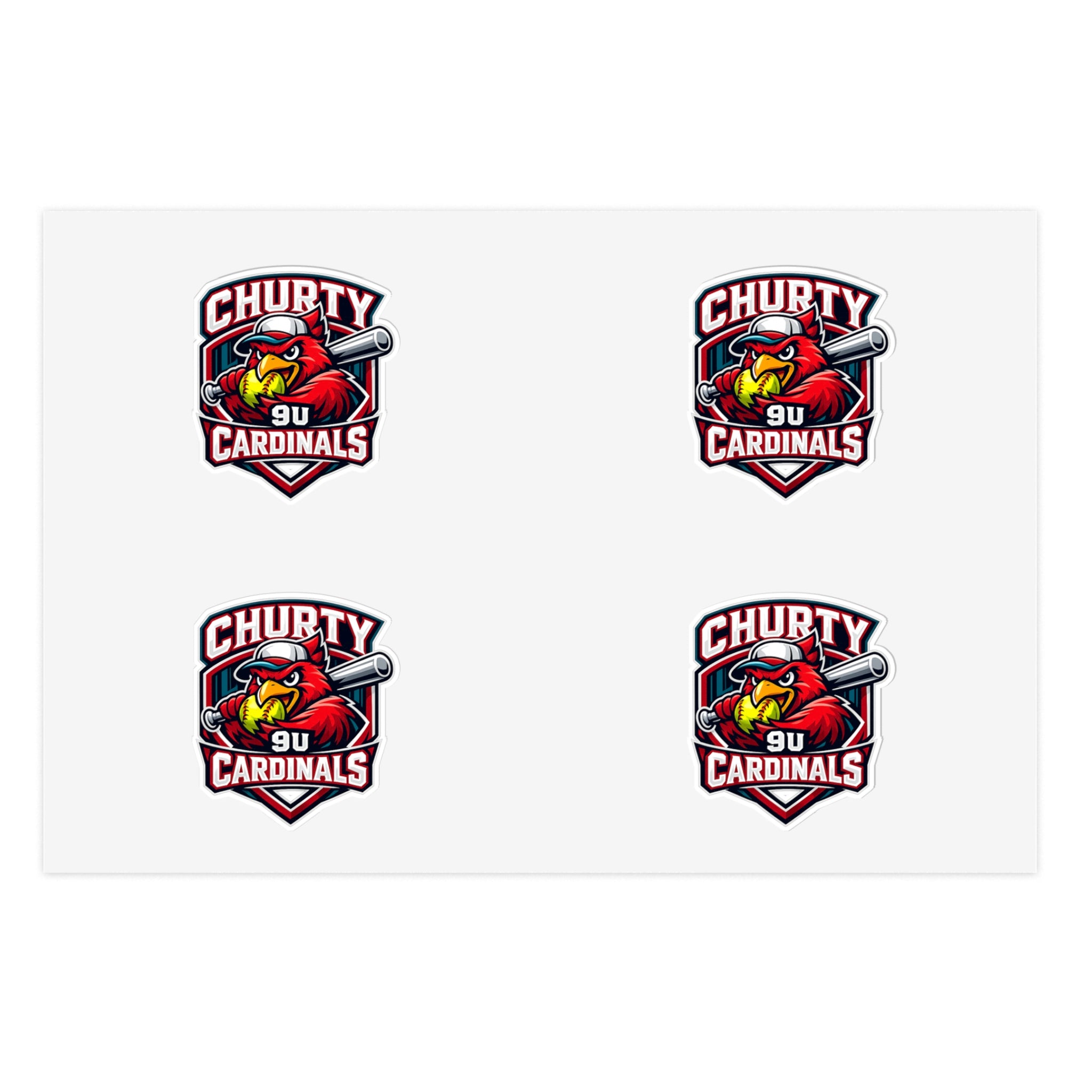 Churty 9u Cardinals - Sticker Pack (4)