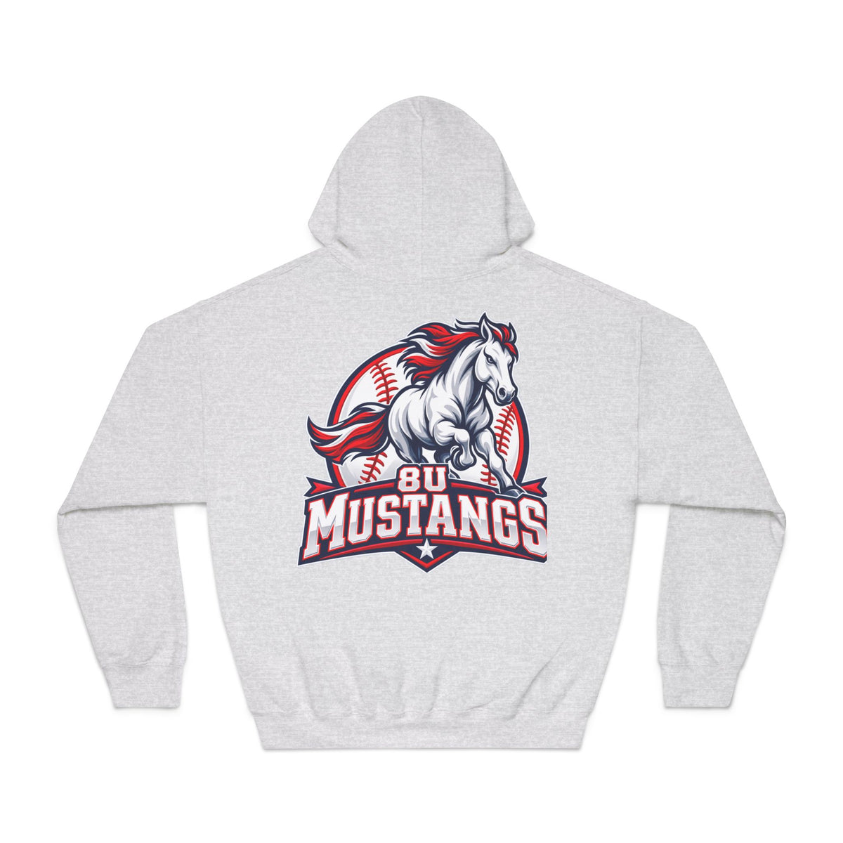 8U Mustangs - Adult Hoodie