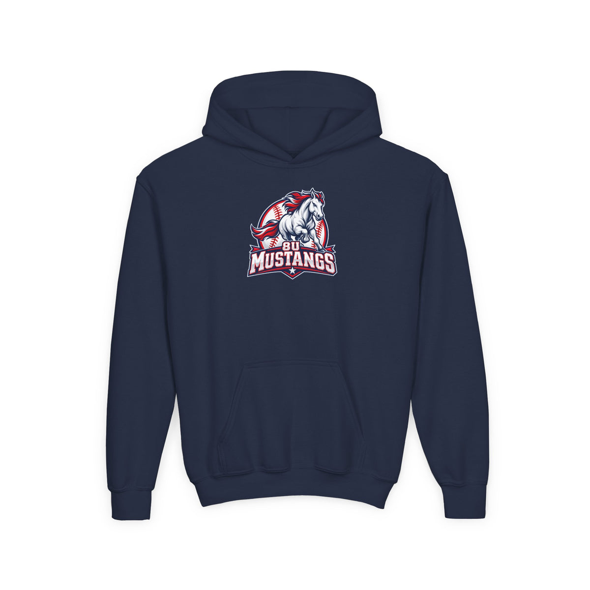 8U Mustangs - Youth Hoodie
