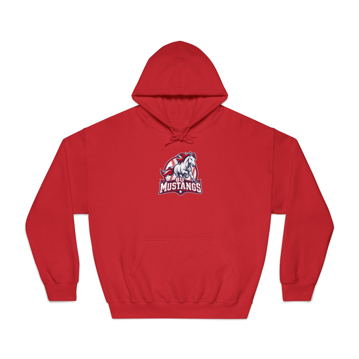 8U Mustangs - Adult Hoodie