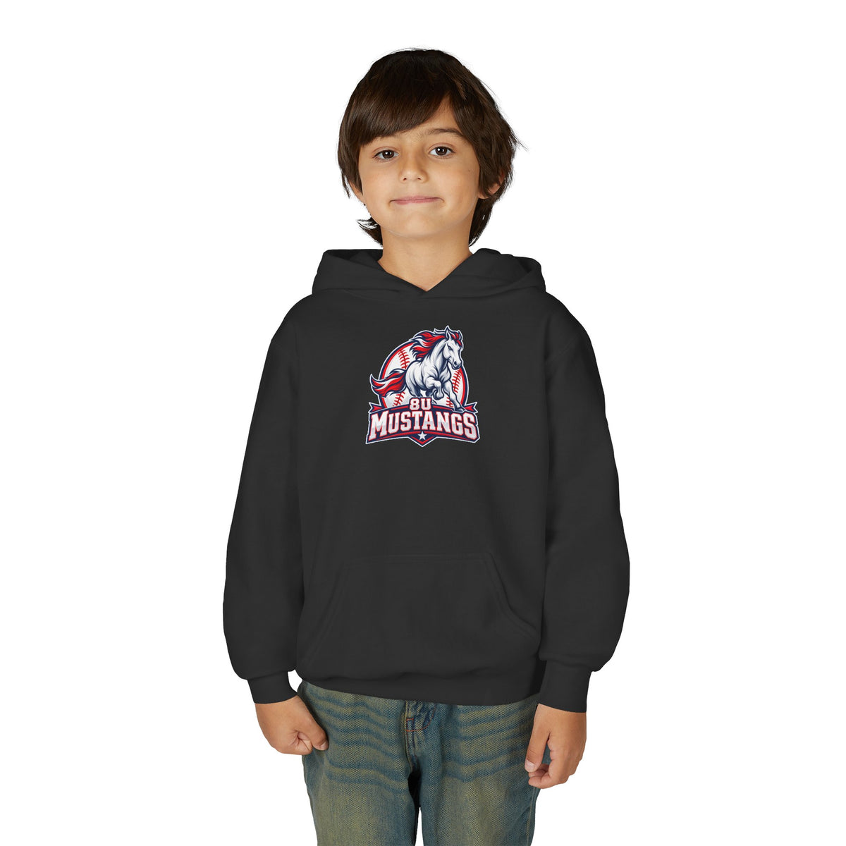 8U Mustangs - Youth Hoodie