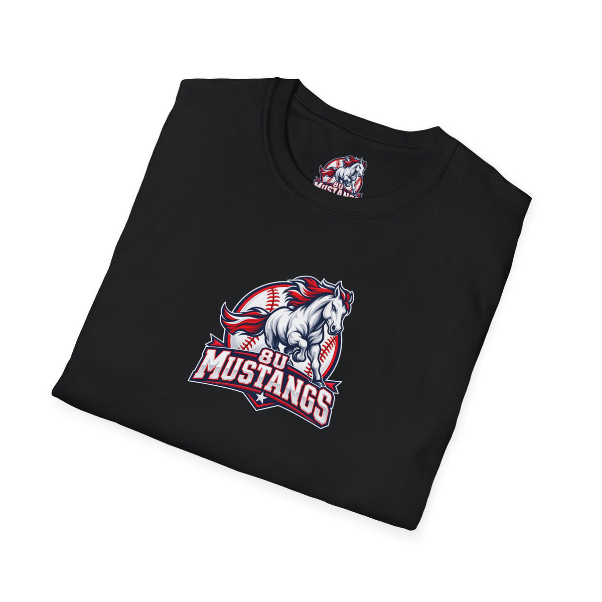 8U Mustangs - Adult T-Shirt