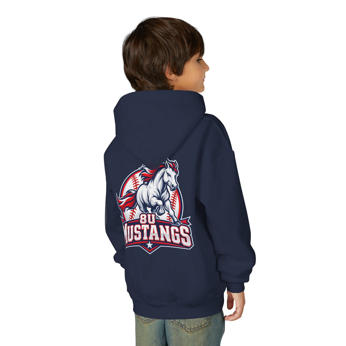 8U Mustangs - Youth Hoodie