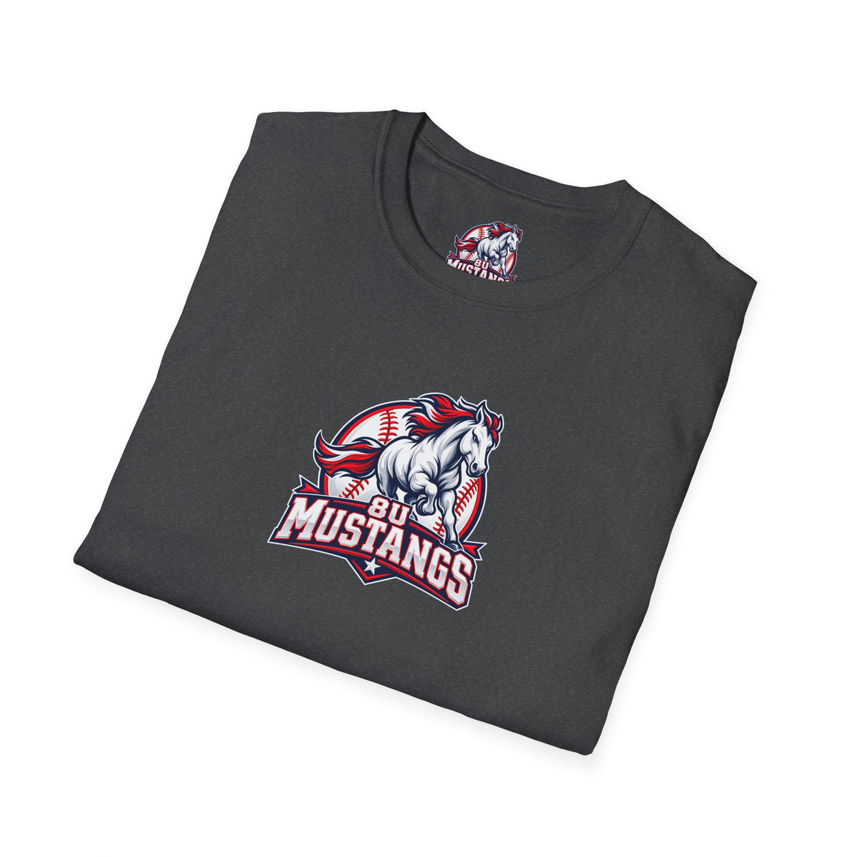 8U Mustangs - Adult T-Shirt