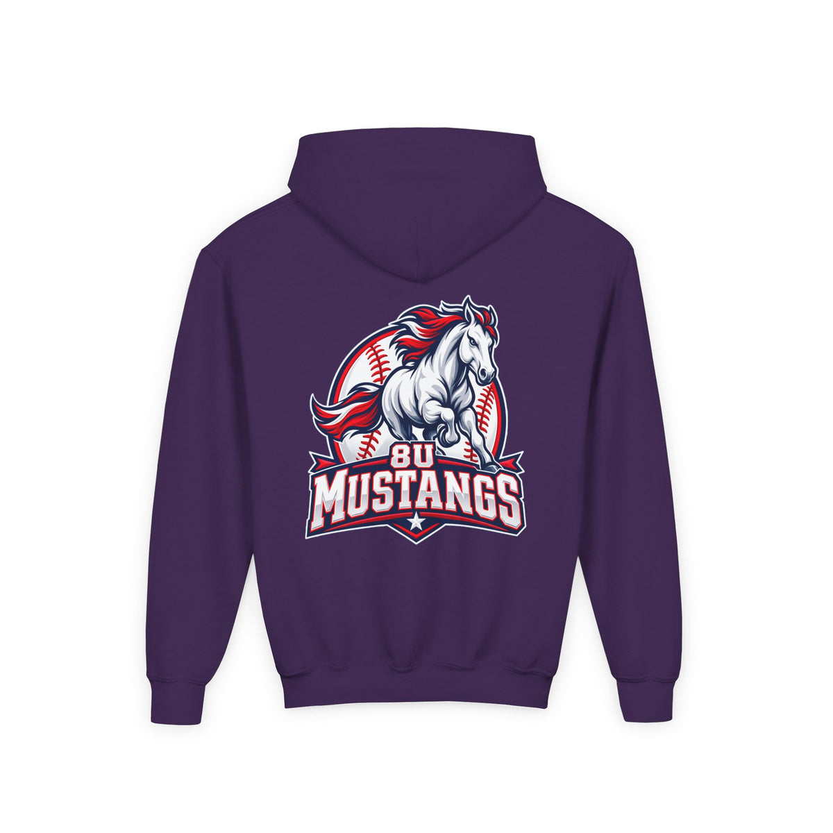 8U Mustangs - Youth Hoodie