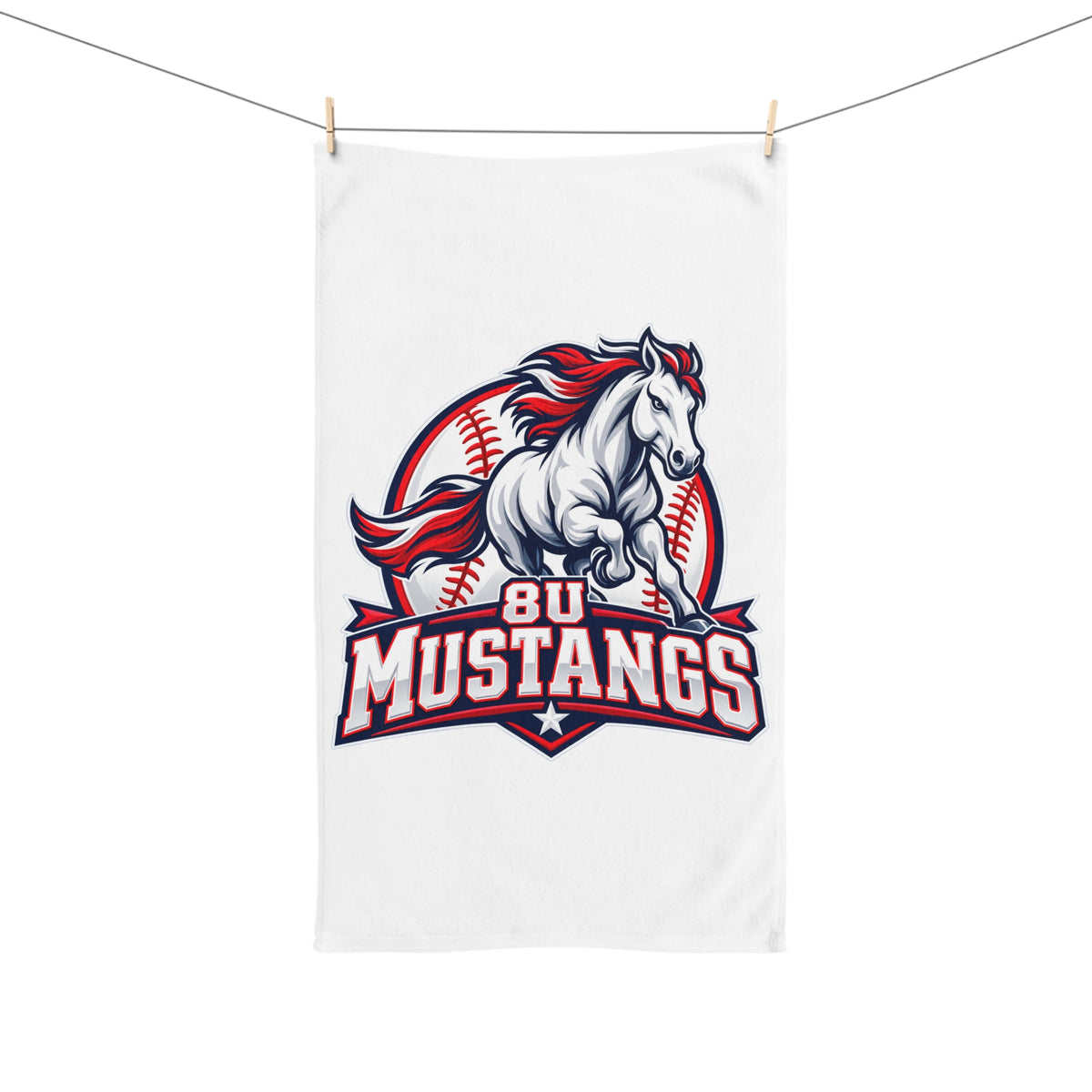 8U Mustangs - Rally Towel