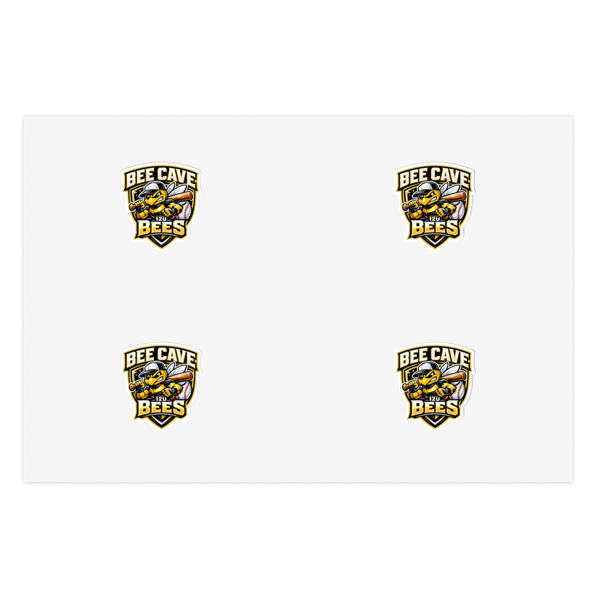Bee Cave 12u Bees - Sticker Pack (4)