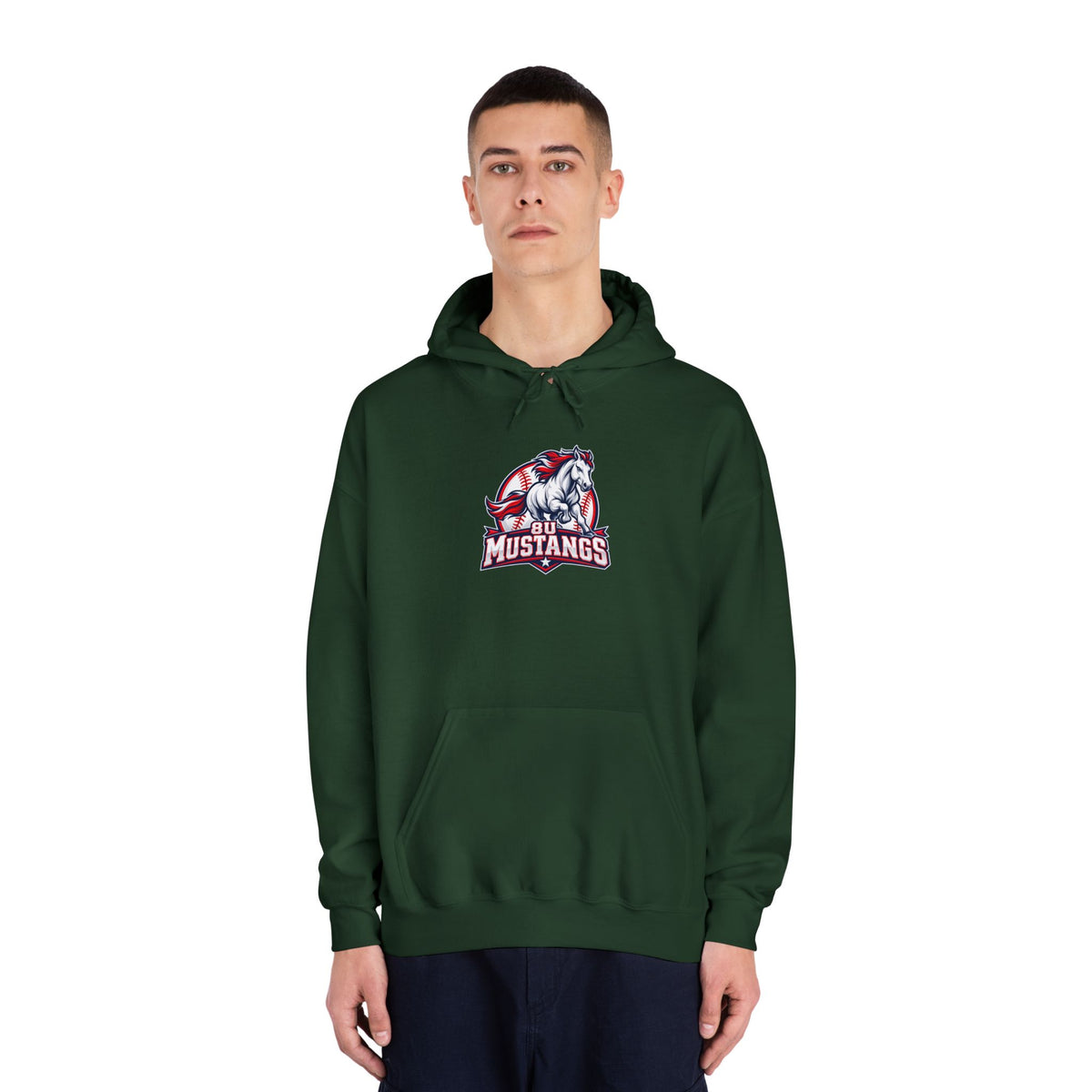 8U Mustangs - Adult Hoodie