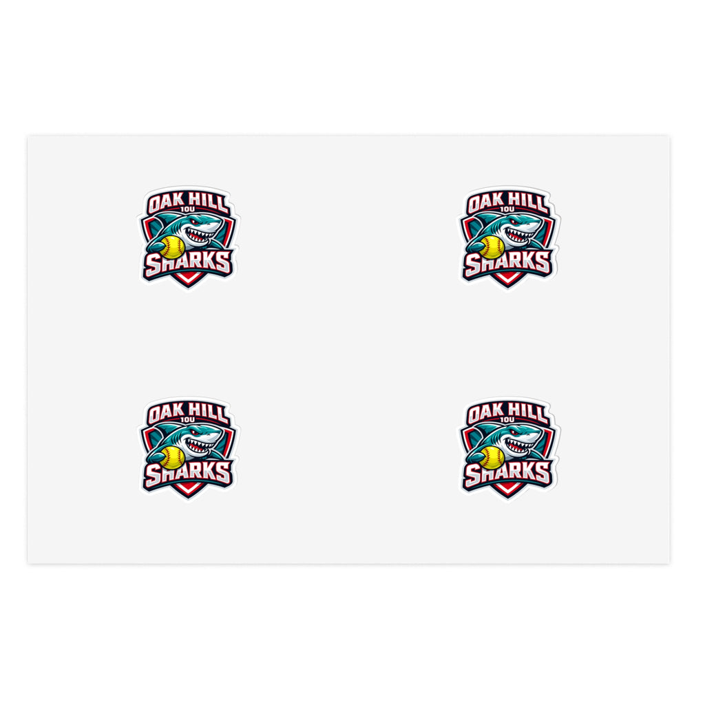 Oak Hill 10u Sharks - Sticker Pack (4)