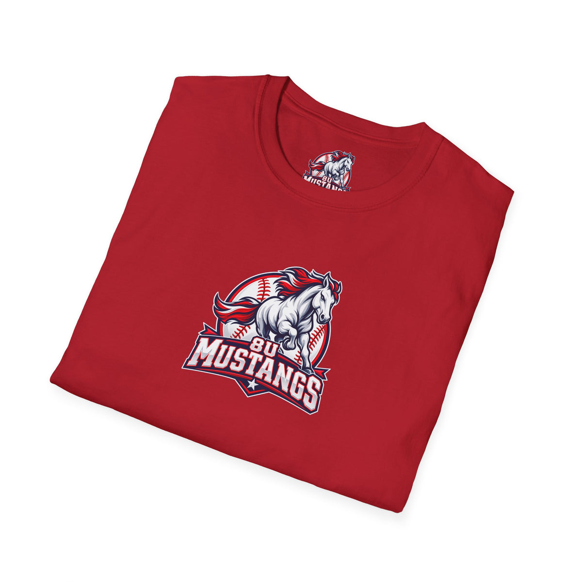 8U Mustangs - Adult T-Shirt