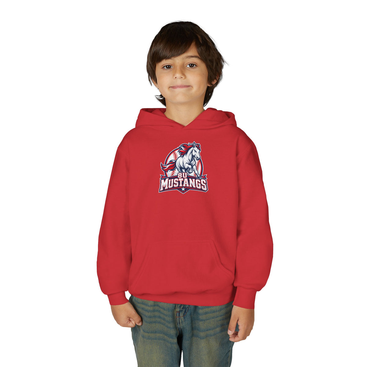 8U Mustangs - Youth Hoodie