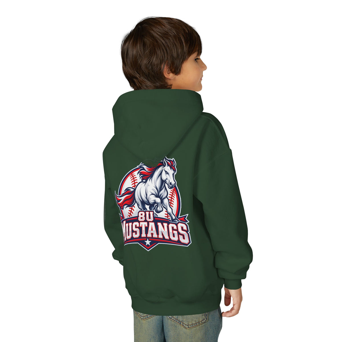 8U Mustangs - Youth Hoodie