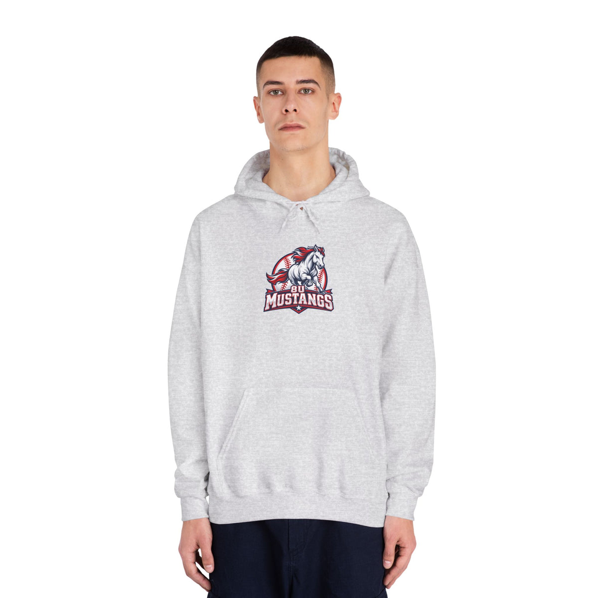 8U Mustangs - Adult Hoodie