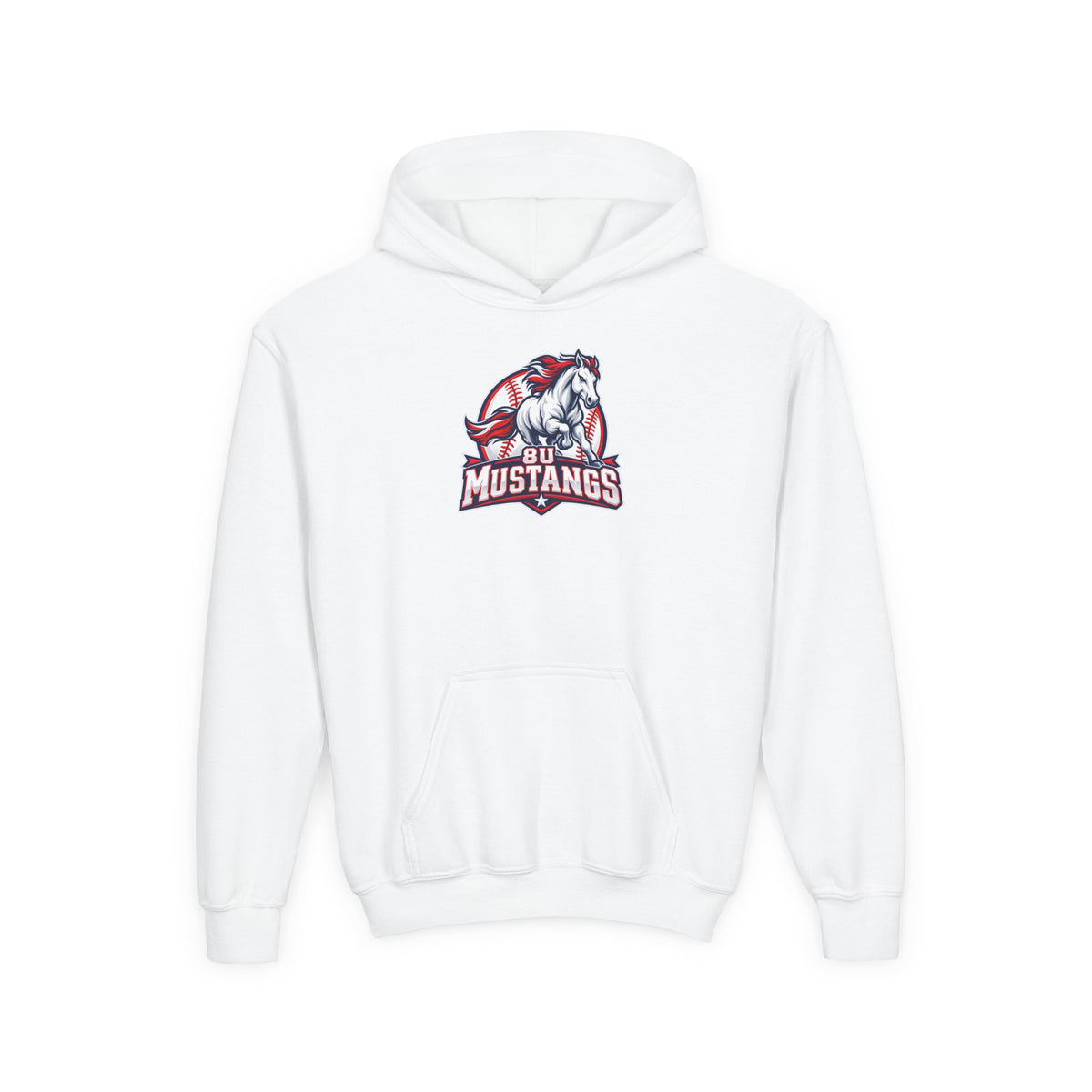 8U Mustangs - Youth Hoodie