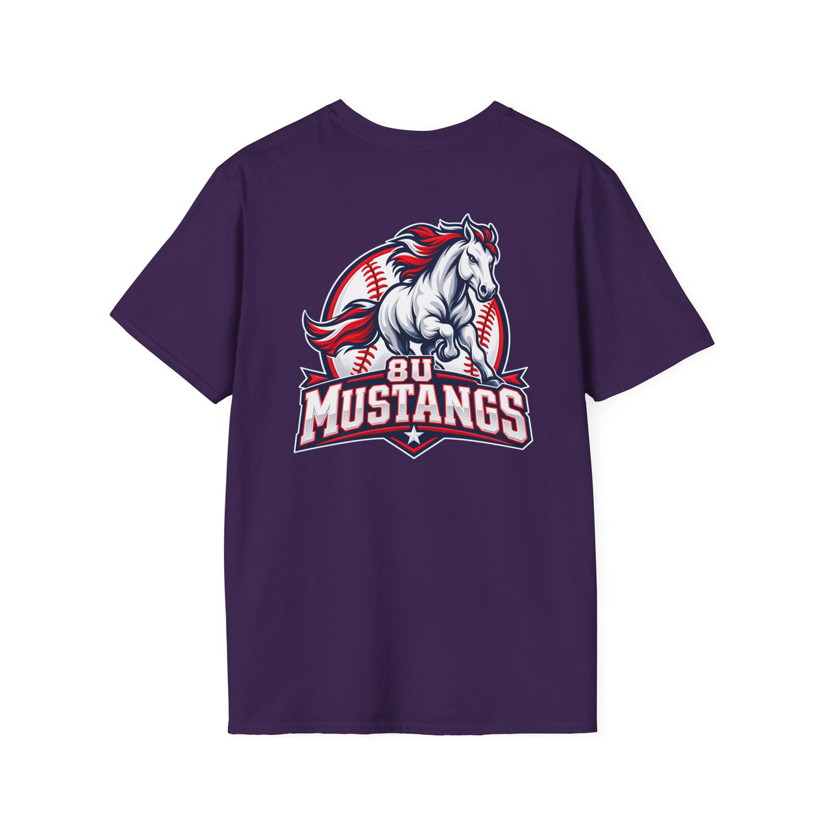 8U Mustangs - Adult T-Shirt