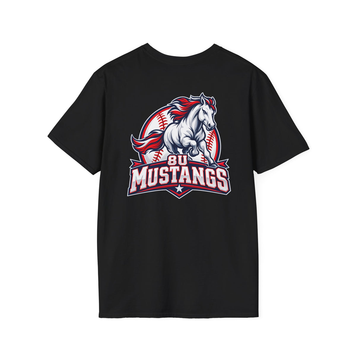 8U Mustangs - Adult T-Shirt