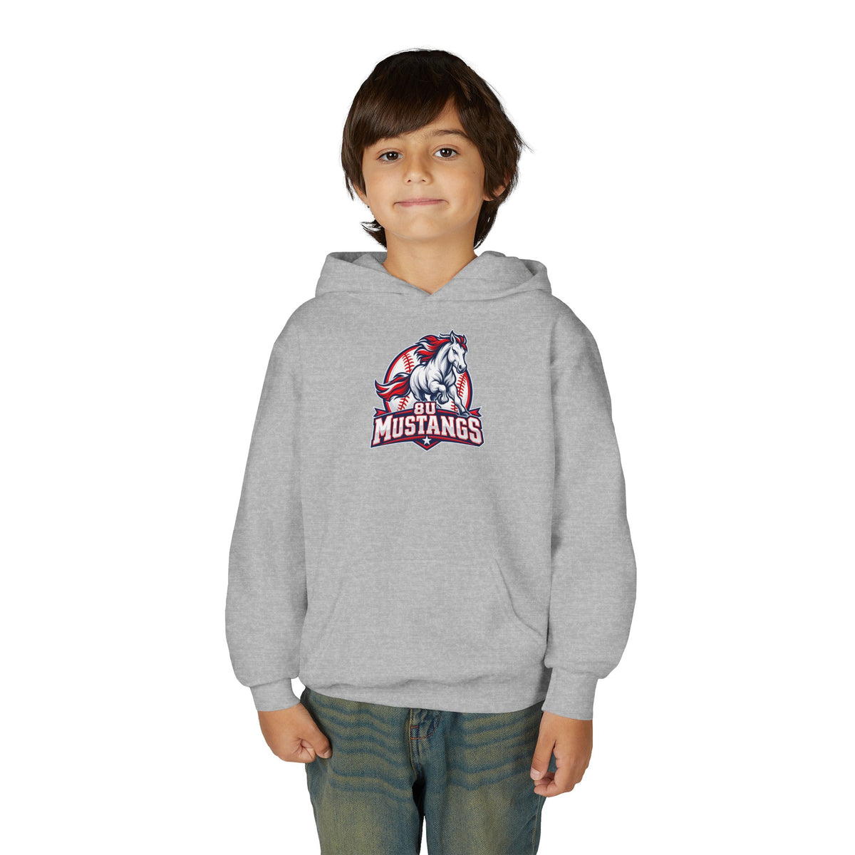 8U Mustangs - Youth Hoodie