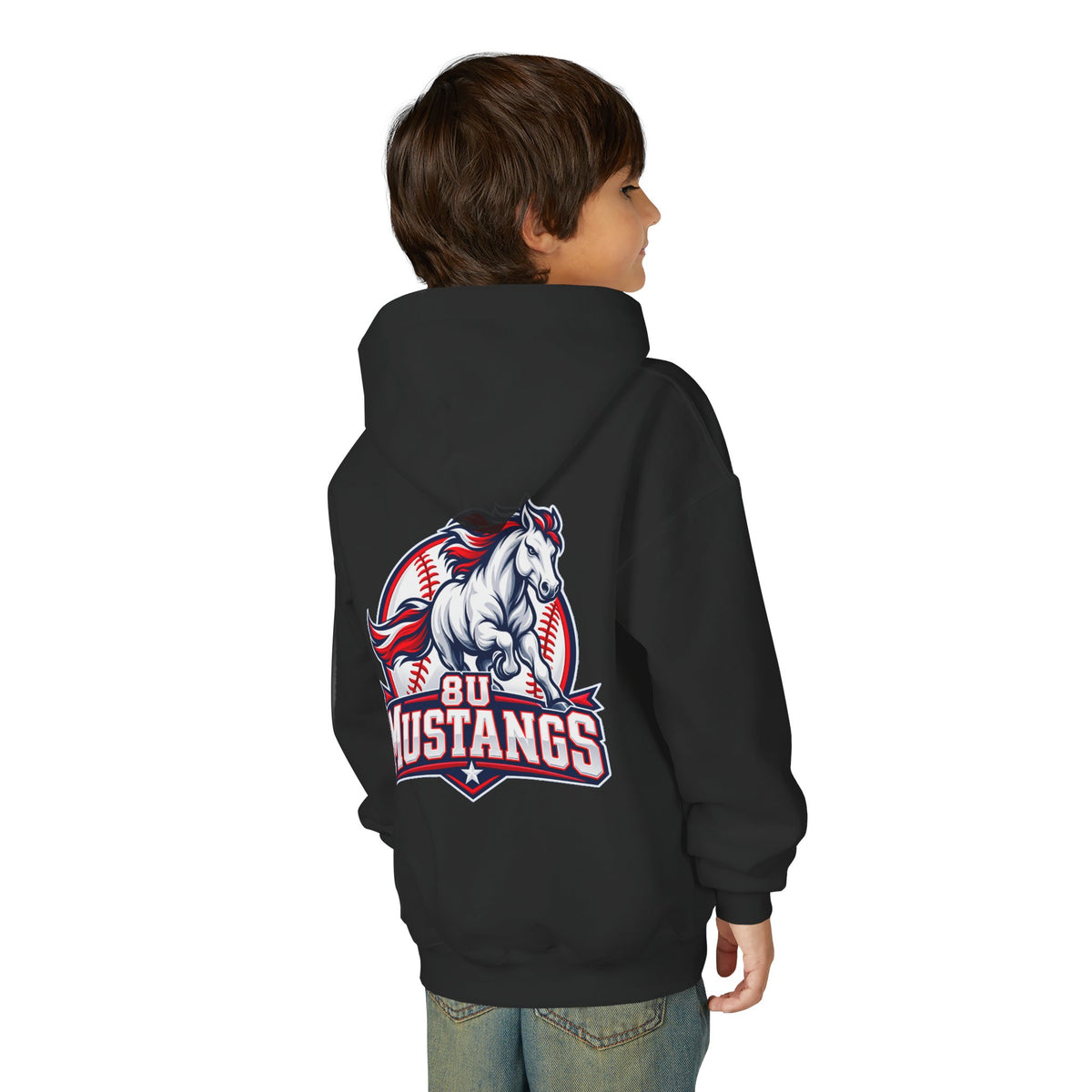 8U Mustangs - Youth Hoodie