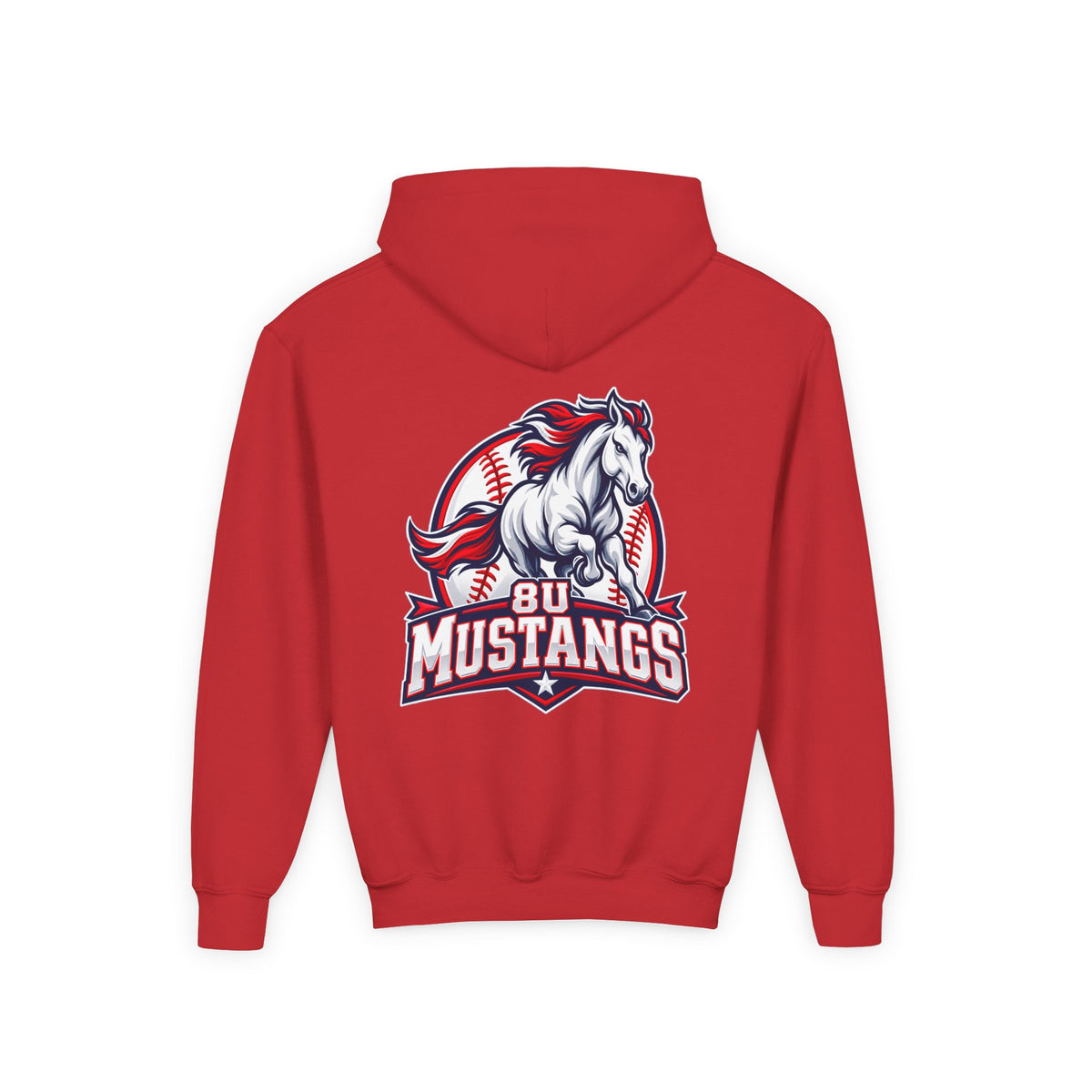 8U Mustangs - Youth Hoodie