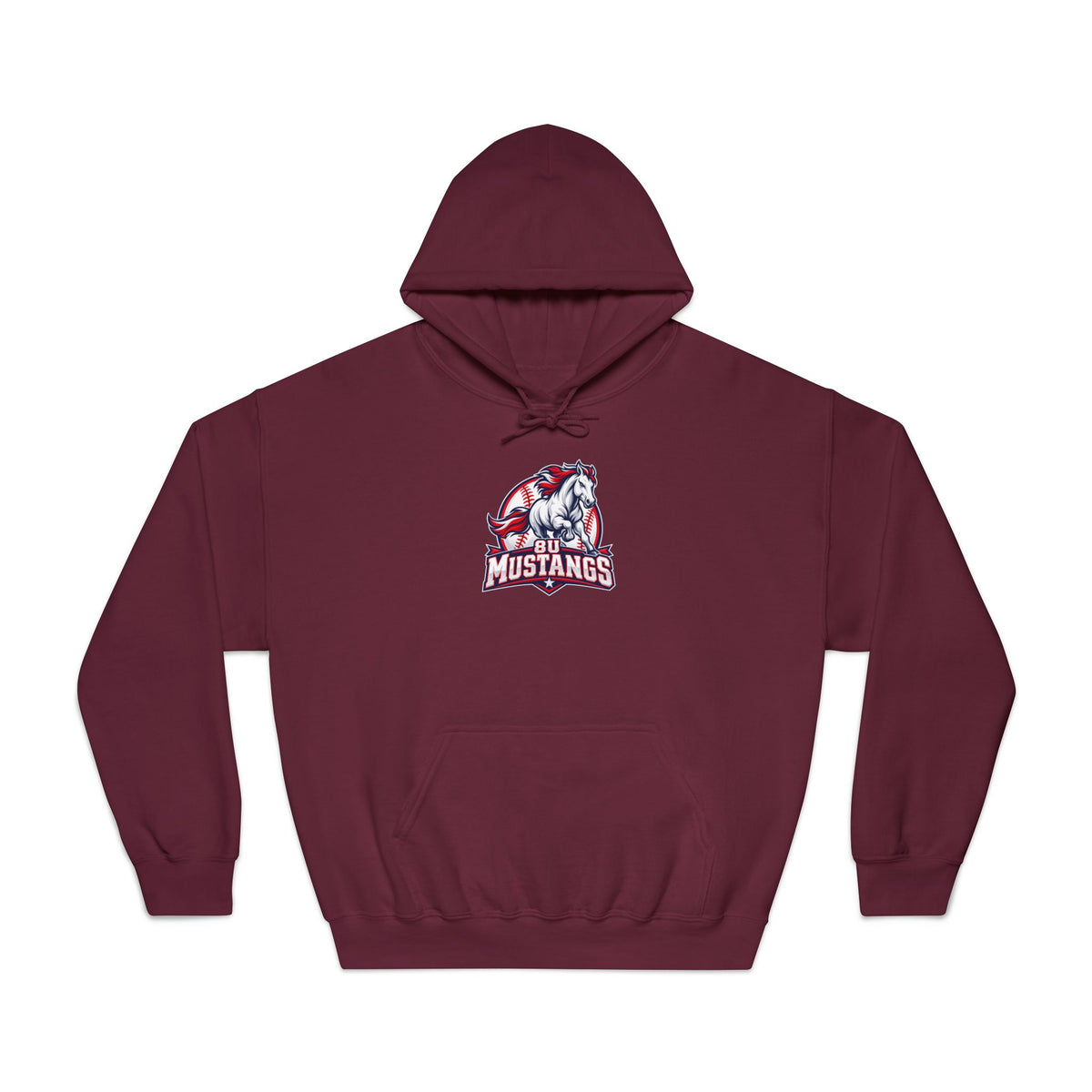 8U Mustangs - Adult Hoodie