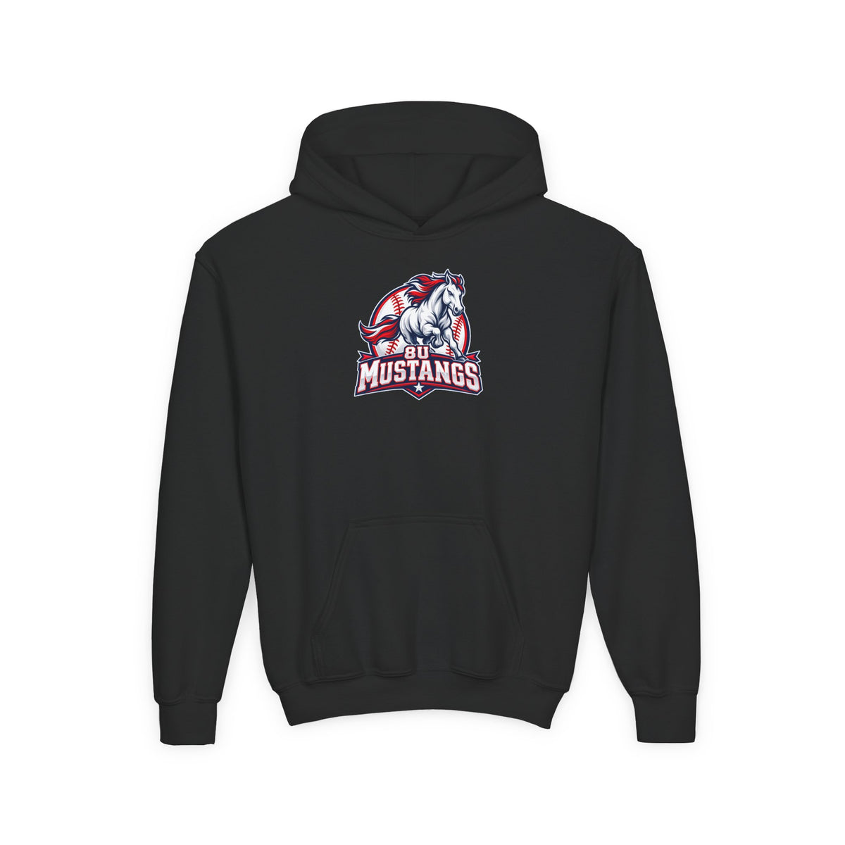 8U Mustangs - Youth Hoodie