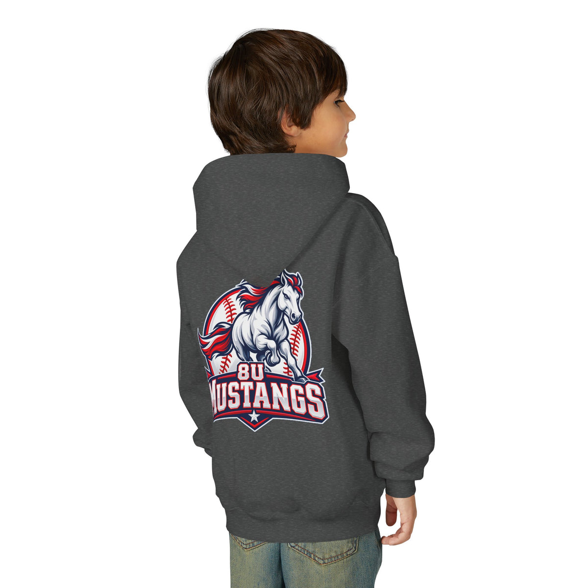 8U Mustangs - Youth Hoodie