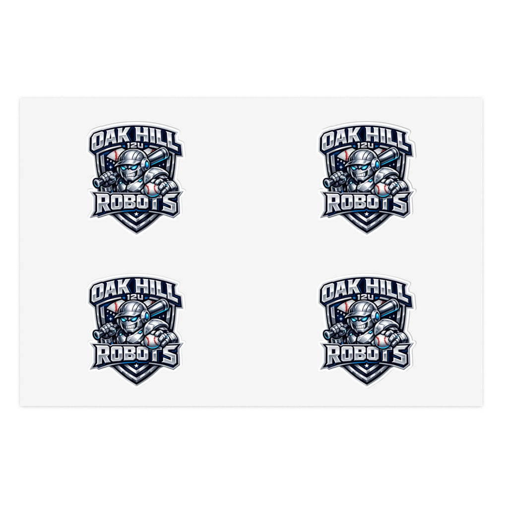 Oak Hill 12u Robots - Sticker Pack (4)