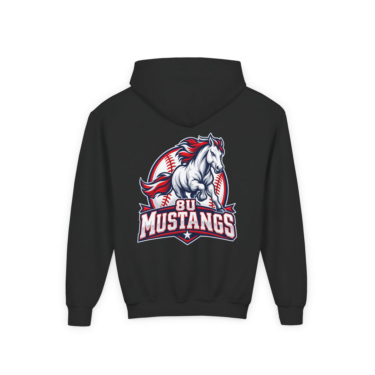 8U Mustangs - Youth Hoodie