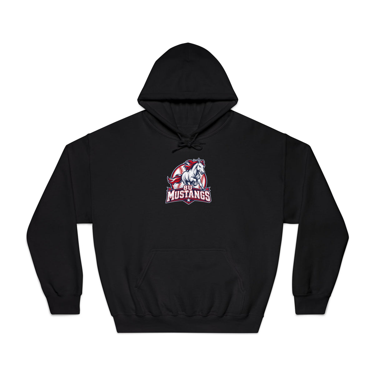 8U Mustangs - Adult Hoodie