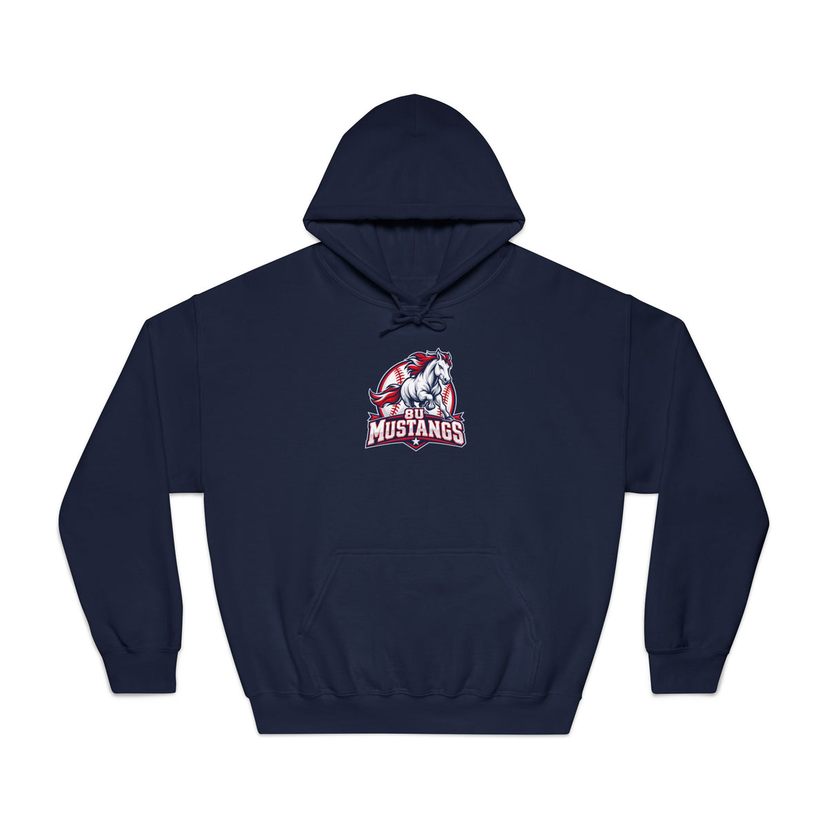 8U Mustangs - Adult Hoodie