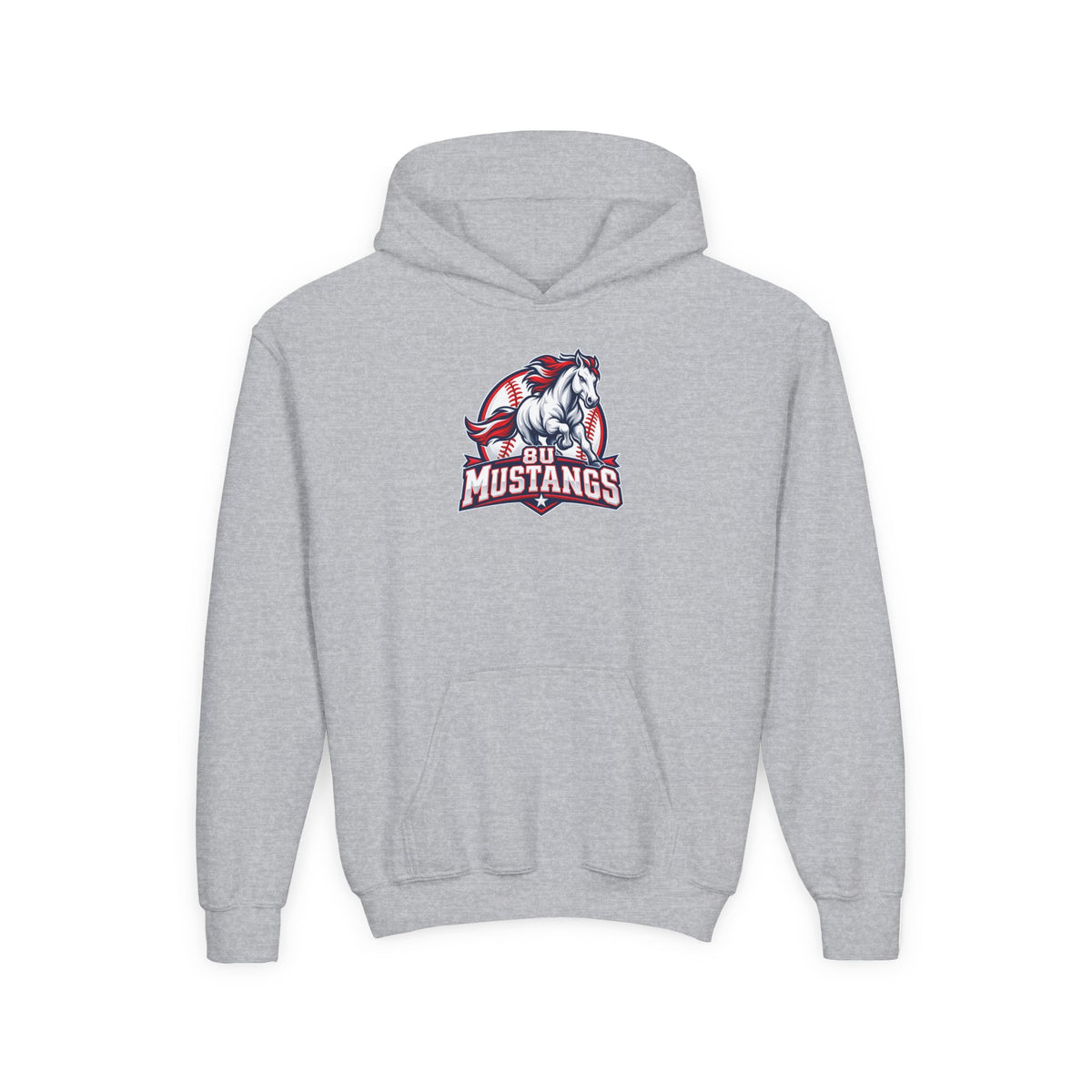 8U Mustangs - Youth Hoodie