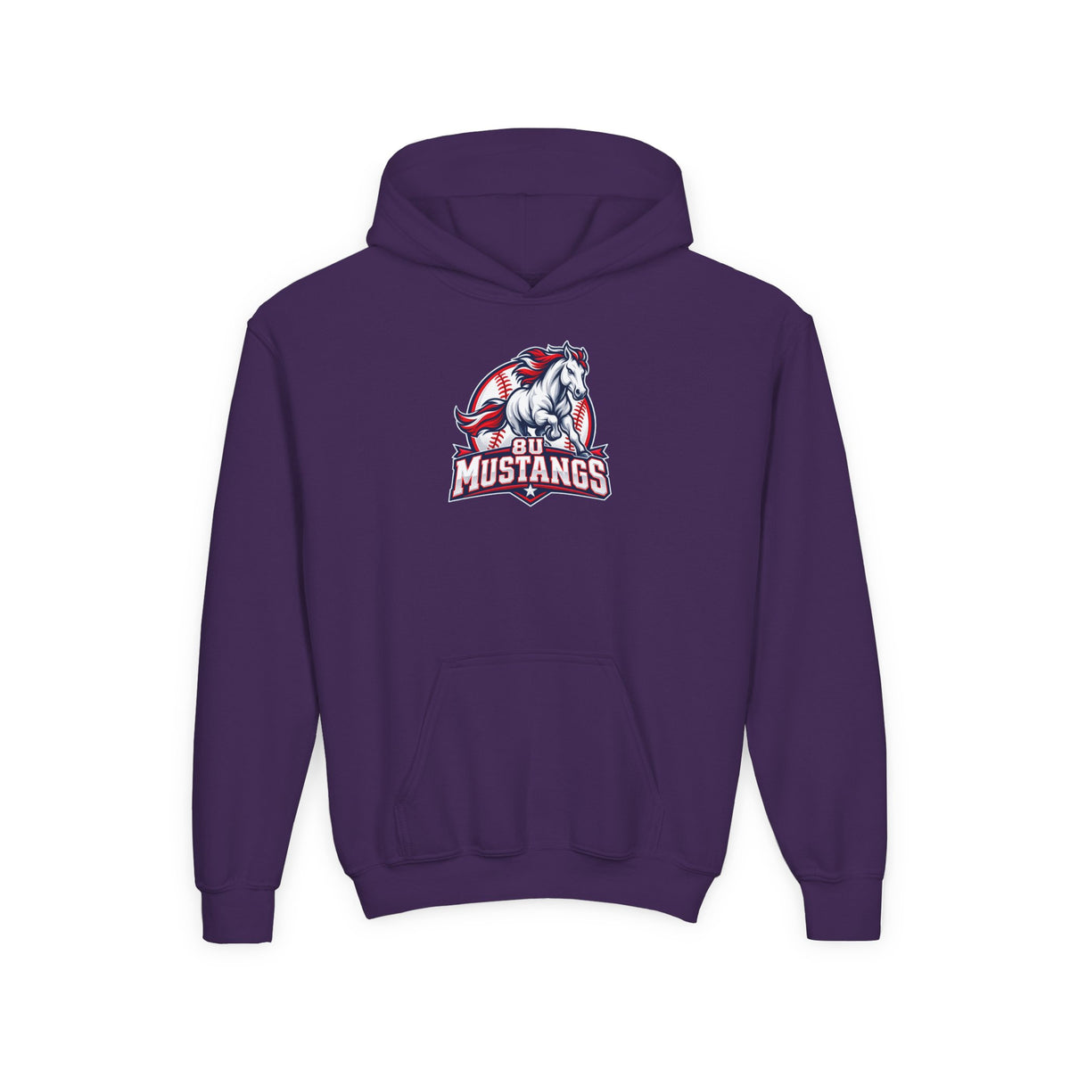 8U Mustangs - Youth Hoodie