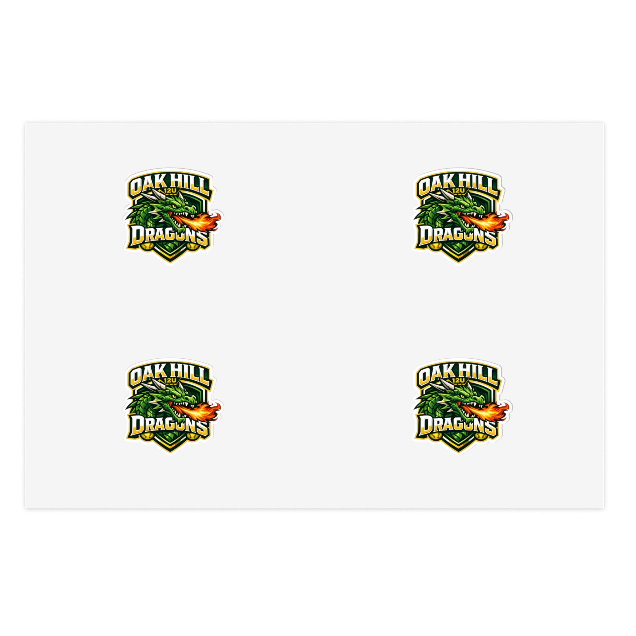 Oak Hill 12u Dragons - Sticker Pack (4)