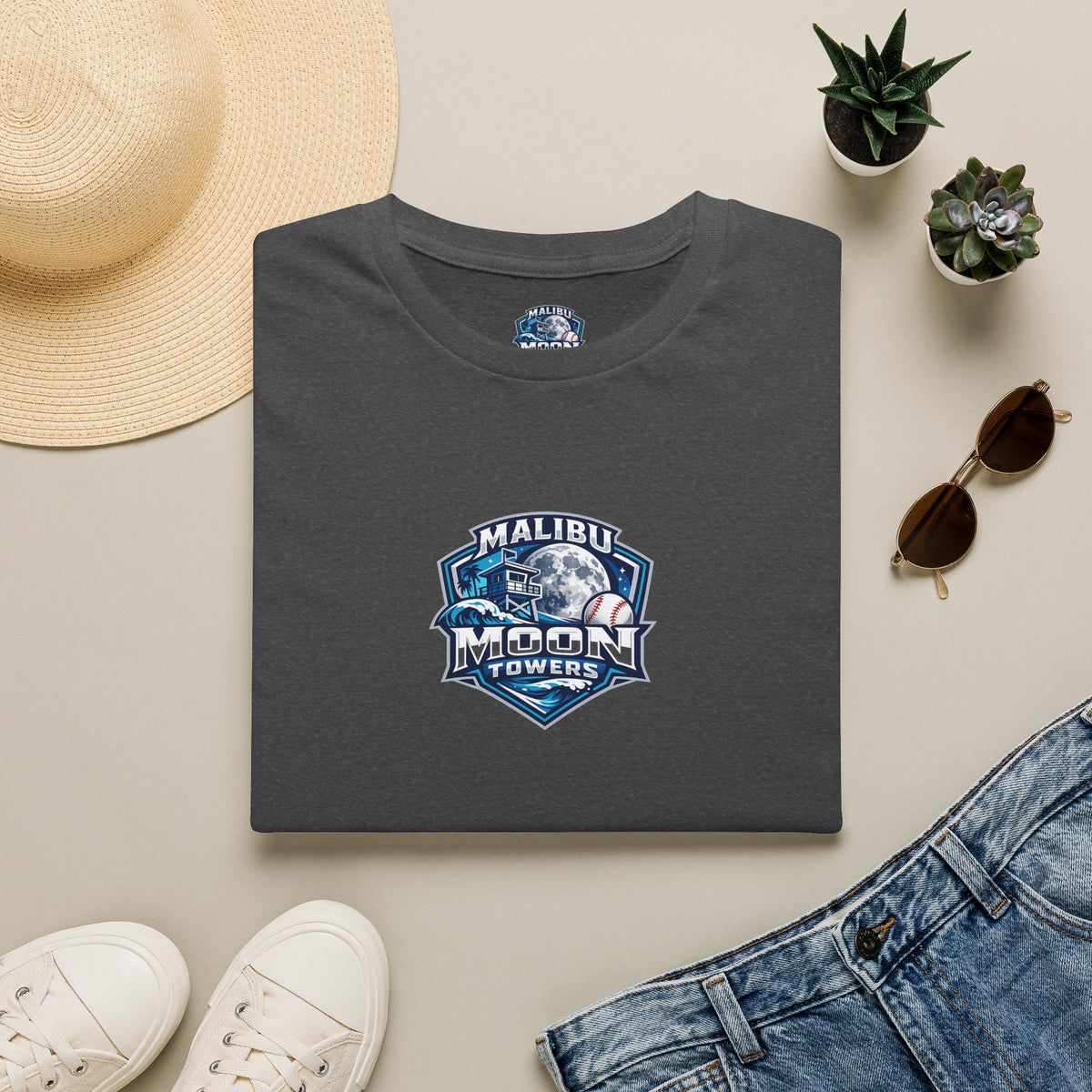 Malibu Moon Towers - Adult T-Shirt
