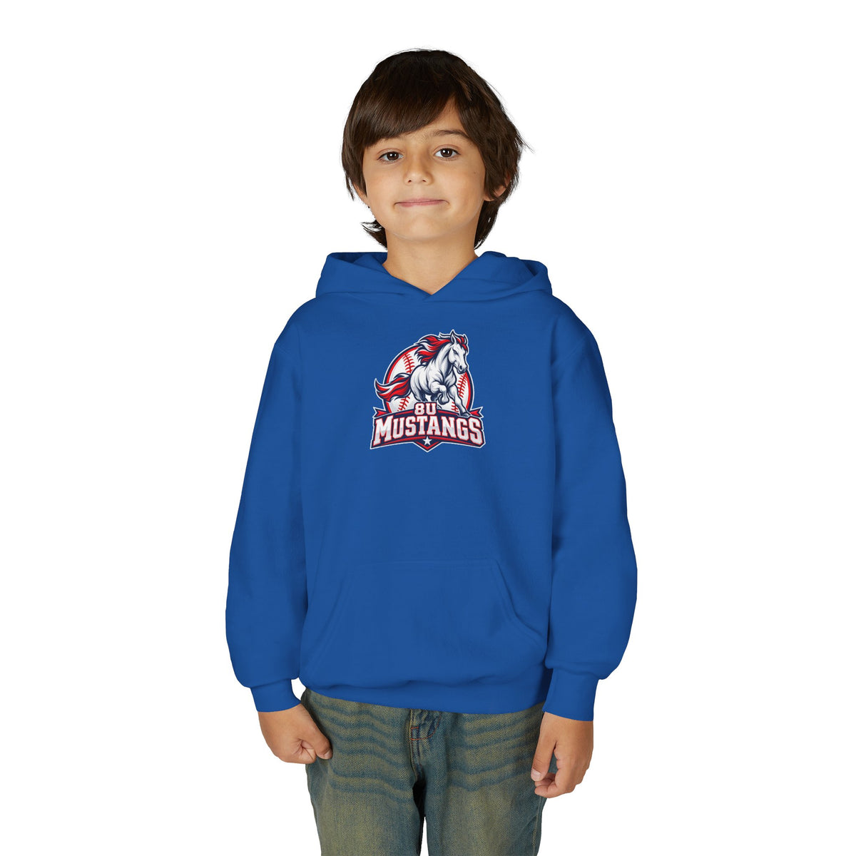 8U Mustangs - Youth Hoodie