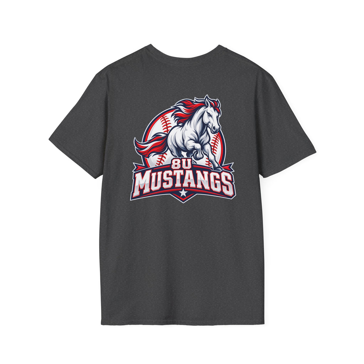 8U Mustangs - Adult T-Shirt