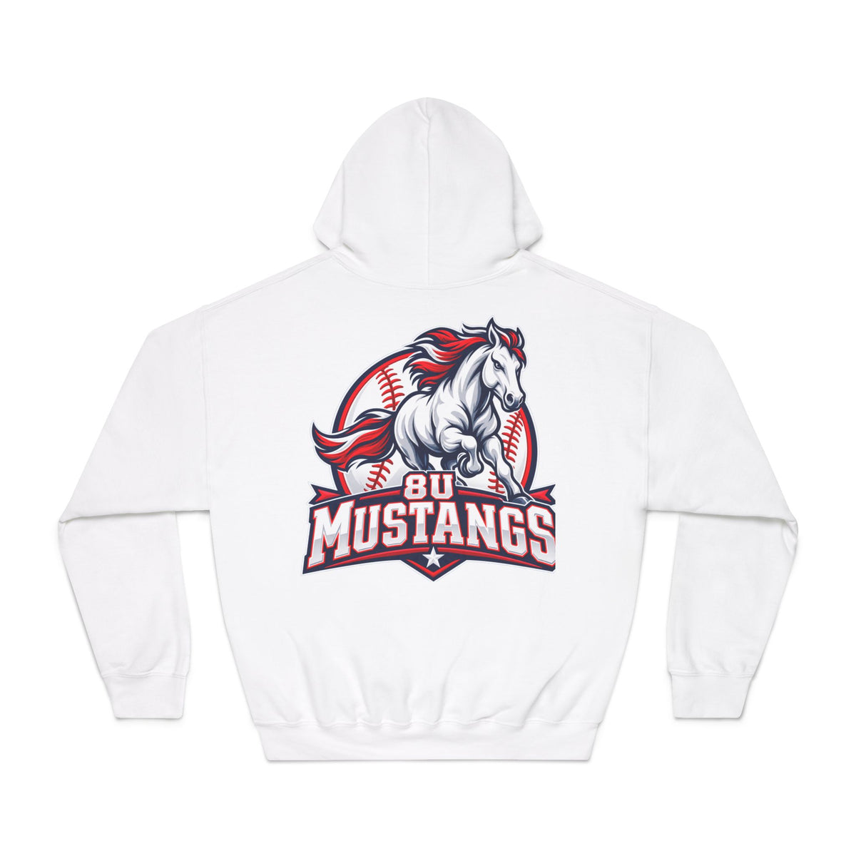 8U Mustangs - Adult Hoodie