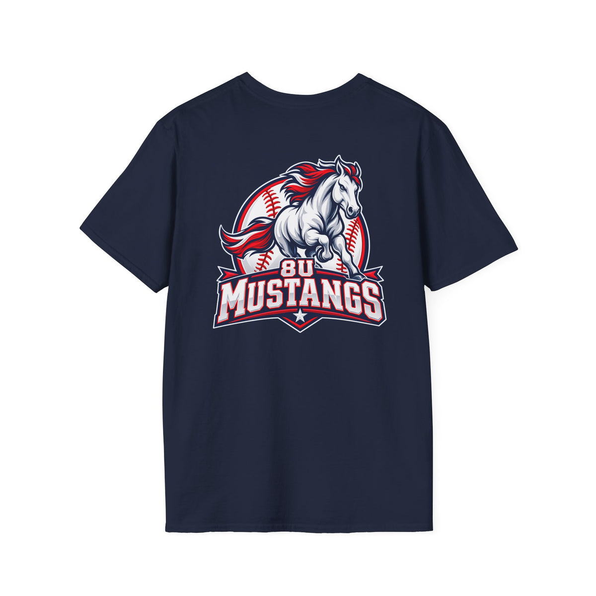 8U Mustangs - Adult T-Shirt